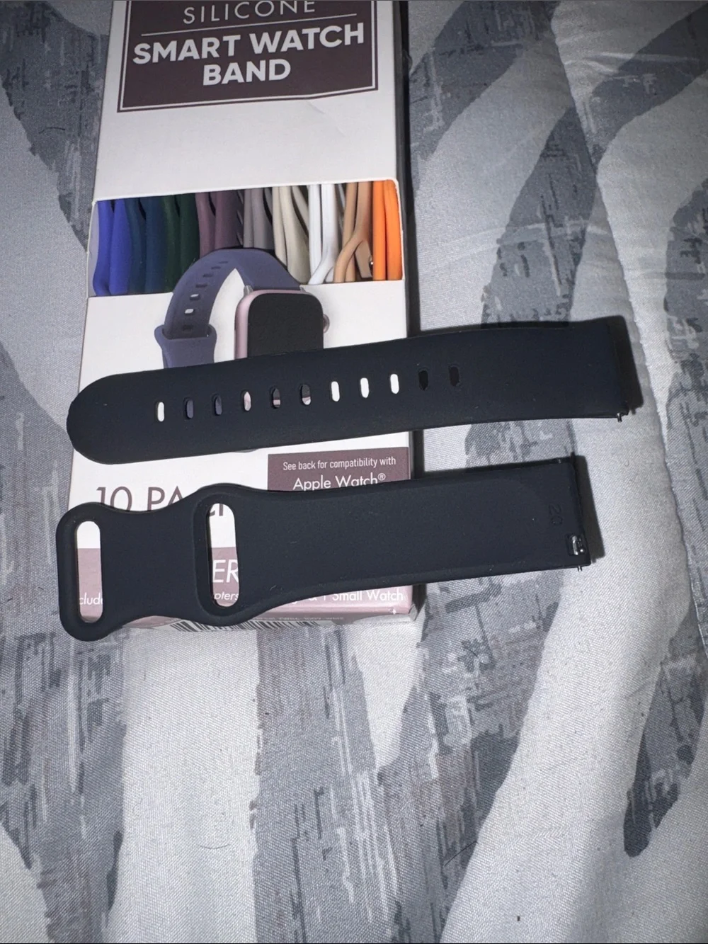 Silicone Smart Watch Band 10-Pack - Assorted Colors